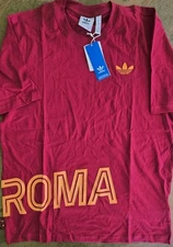  adidas AS Roma Men's T-Shirt Sz Large Culturewear Graphic NWT Free Shipping 