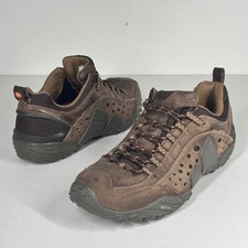 Merrell Intercept Urban Dark Brown Leather Hiking Shoes Mens 10.5 Vibram J75117
