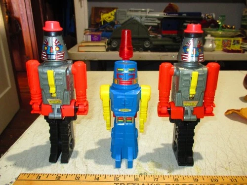 Vintage Arco GoBots 7” Rogun Transforming Robot Figure Lot, 1984, Spy Glass
