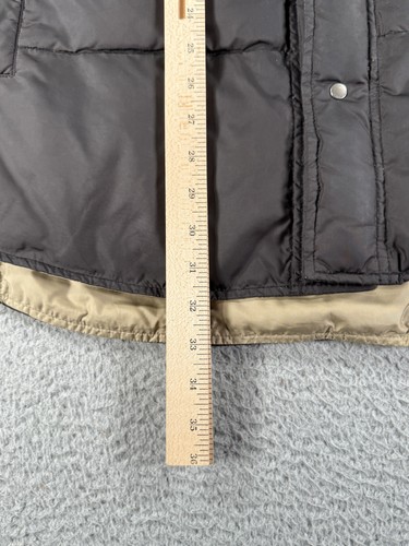 Polo Ralph Lauren Jacket Mens XL Black Brown Down Puffer Snap Front Quilted Warm - Picture 10 of 17