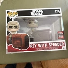 Funko Pop! Deluxe: Star Wars - Rey (w/ Speeder Bike) -  (Exclusive) #174
