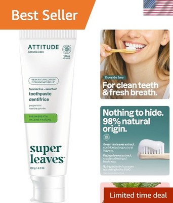 Fluoride-Free Peppermint Toothpaste 4.2 Oz - , EWG Verified Clean Oral Care