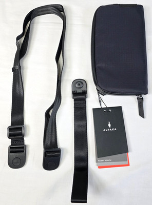Alpaka Flight Pouch Crossbody Wristlet Day bag Black Axoflux 210D Unisex NWT NEW