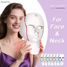 7 Colors Photon Facial LED Mask Red Light Therapy Anti Aging Face Neck Beauty Ma
