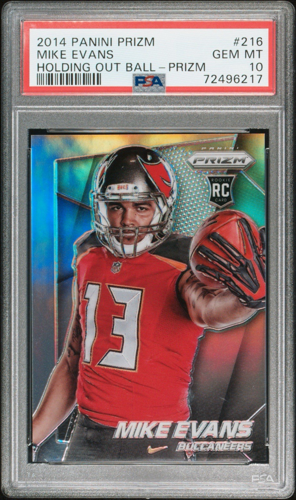 Mike Evans Panini Prizm #216 Holding Out Ball