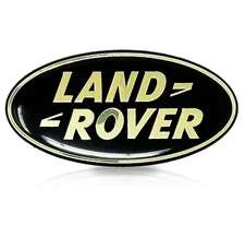 Land Rover Front Decal Badge logo Black and Gold DAG500160 - Premium Adhesive