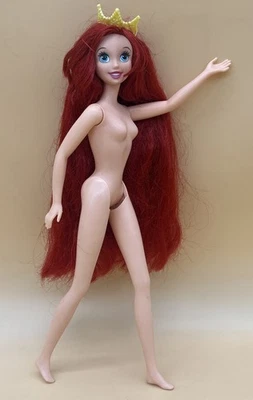 Disney The Little Mermaid Princess Mermaid Ariel Doll & Crown Nude For OOAK - Image 1 of 4