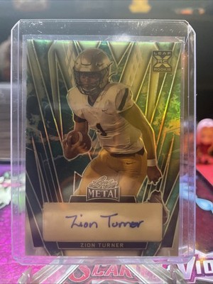 2024 Leaf Metal Autographs Zion Turner #BA-ZT1 Water Prismatic /5 (AU, RC)