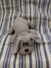 Pound Puppies Newborn Plush 8" Grey Dog with Floppy Ears Vintage