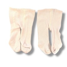 2 Pair- Thick White Tights made for 15 inch Doll Clothes Girl Accessories B-2