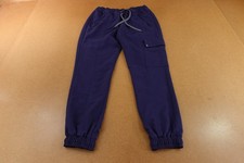 Jaanuu Womens Petite XS Navy Blue Drawstring Pocketed Jogger Scrub Pants