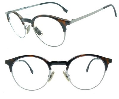 HUGO BOSS BRILLE BRAUN TITAN 0785 KJ1 FASSUNG LUXUS 1367 GESTELL 1683 TASCHE