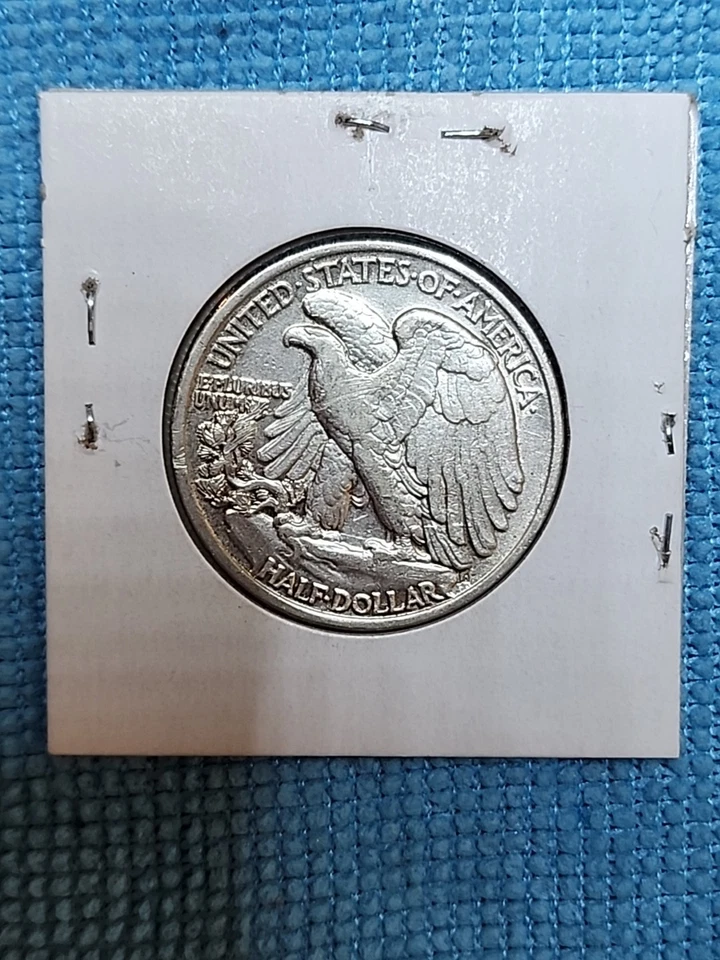 1937 P Walking Liberty Silver Half Dollar ■ AU ■ #2038 - Image 3 of 4