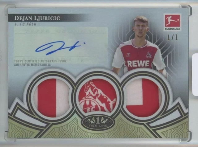 Topps Bundesliga Tier One 2022/23 - Dejan Ljubicic - Triple Patch Autograph 1/1