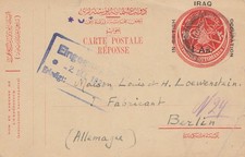 Iraq: 1921: post card Baghdad to Berlin