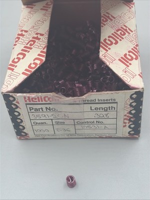 QTY 50, HELICOIL, 3591-2CN328, 8-36 UNF, Locking Insert, NOS