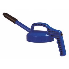 Oil Safe 100302 Stretch Spout Lid, w/0.5 In Outlet, Blue