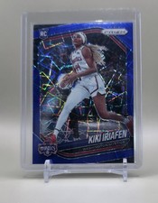 2025 Panini WNBA Prizm Kiki Iriafen Blue Velocity #72 Rookie RC Mystics