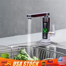 3000W Electric Hot Water Heater Faucet Tankless Instant Kitchen Bathroom Tap