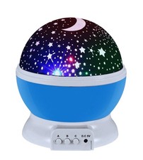 Lampada Proiettore Effetto Cielo Stellato Rotante Luce LED Notturna Bambini