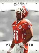 2005 Upper Deck Rookie Debut All-Pros #AP26 Takeo Spikes Card. rookie card picture