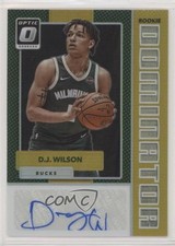 2017-18 Panini Donruss Optic Gold Prizm 2/10 DJ Wilson #RD-DJW Auto 2ct