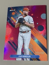 Zack Wheeler 2025 Topps Finest “Magenta” Refractor Card #131/350