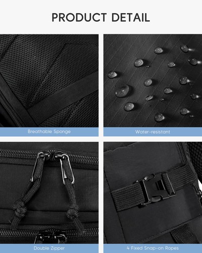 Nixjoro 40x30x20 cm Travel Bag Personal Item Ryanair Approved Backpack Expand... - Picture 5 of 7