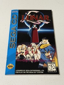 Lunar: Eternal Blue (Sega CD, 1995) Complete - W/reg Card And WD MERCH INSERT