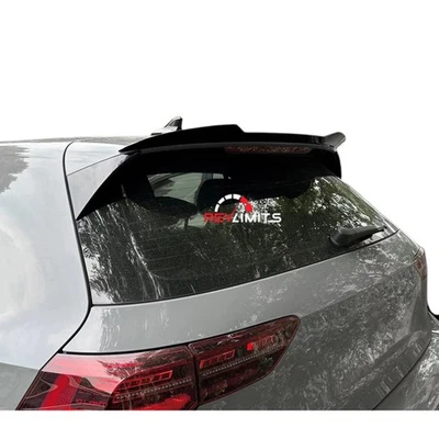 REVLIMITS Spoiler Posteriore VW Golf 8 GTI GTD GTE R R-Line 2020+ Tuning Nero Lucido ABS