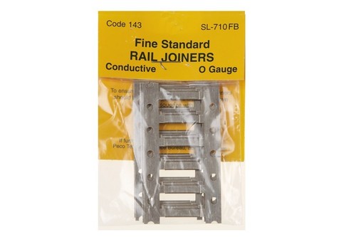 PECO SL-710FB Fishplates x24 (Track Joiners) for 0 Gauge Code 143 track