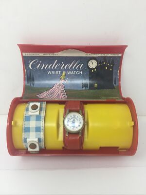 1967 Bradley Cinderella Watch File:Vintage Cinderella Character Watch, Built And  main image 3