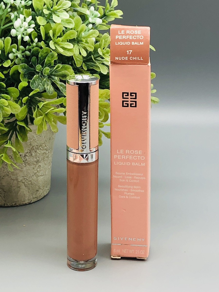 Givenchy Le Rose Perfecto Liquid Balm 17 NUDE CHILL .21 oz New In