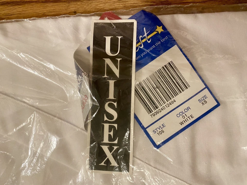 Vintage Crest Scrubs Top Medical V Neck Style 105 New in Package White Size XS - Image 3 of 4