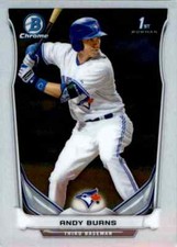 2014 Bowman Chrome #BCP22 Andy Burns Toronto Blue Jays Baseball Card