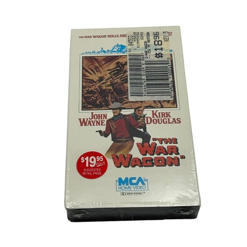 The War Wagon VHS Sealed! Watermarks! Brand New! Kirk Douglas John Wayne 1983 - Picture 8 of 11