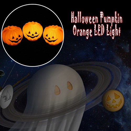 1-10pcs Halloween Pumpkin Orange Lights LED Festival Home Decoration - Picture 4 of 9