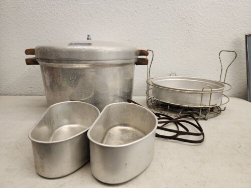 Vintage Maid of Honor Large Heavy Cast Aluminum Pressure Cooker Canner EUC ๐๏ธ