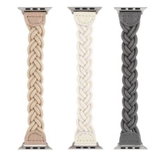 New Braided Stretchy Nylon Watch Band 5.51inch for Apple Watch Series 4/5/6 44mm