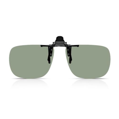 Unisex Sunglasses Clip On Flip Up Polarised UV400 Driving Glasses Sun B D6Y8 - Picture 16 of 27