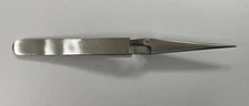 4-1/2" MINI STAINLESS STEEL SELF-LOCKING CROSS LOCK TWEEZER FOR THIRD HAND
