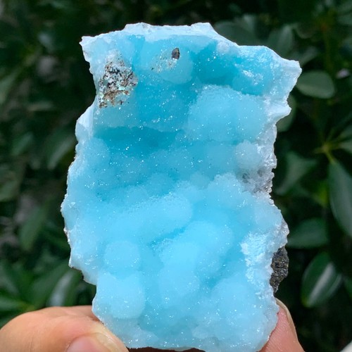 72G Natural blue texture stone crystal,Heteropolar of Chinese blue aragonite - 第 1/14 張圖片