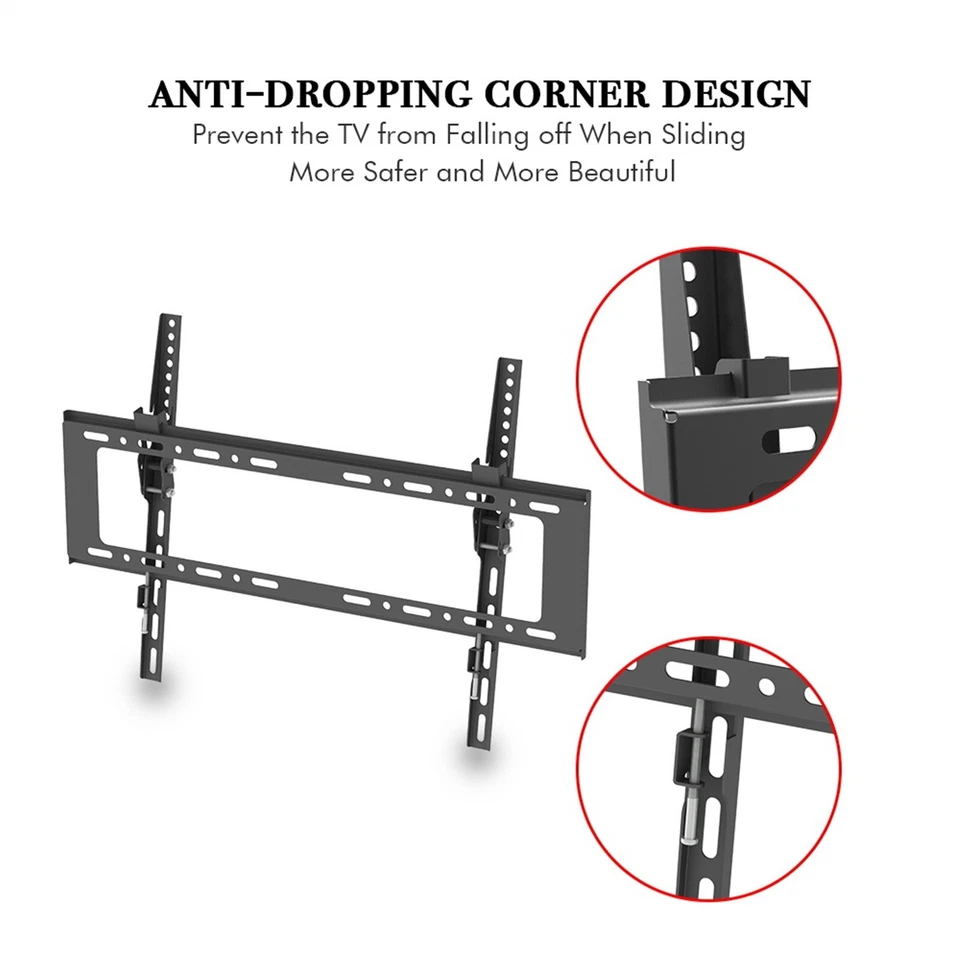 32-70" Wall Mount Bracket TV Stand TMW798 with Spirit Level - Image 4 of 4