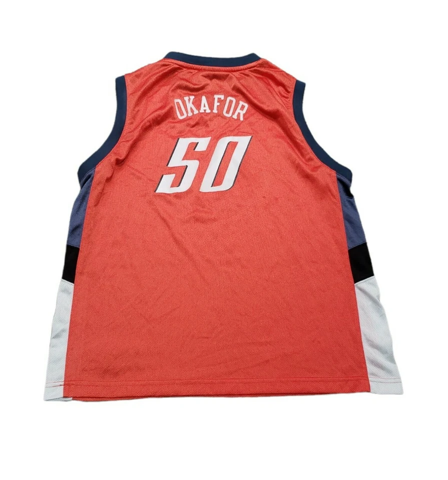 Camiseta deportiva de baloncesto juvenil Reebok Charlotte Bobcats Emeka Okafor naranja XL (18-20) Foto 2 de 4