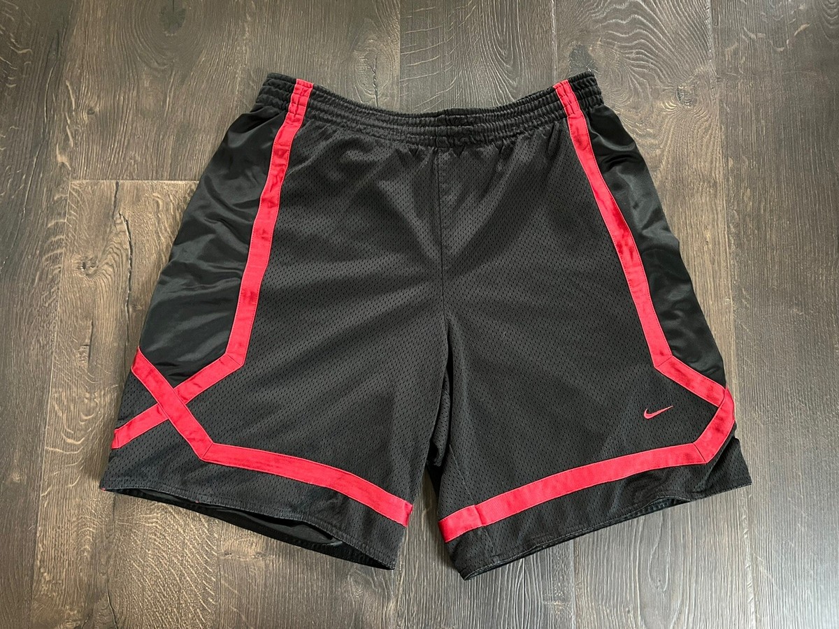 Vintage 90s Y2K Nike Reversible Shorts Men's Black/Red Basketball | eBay