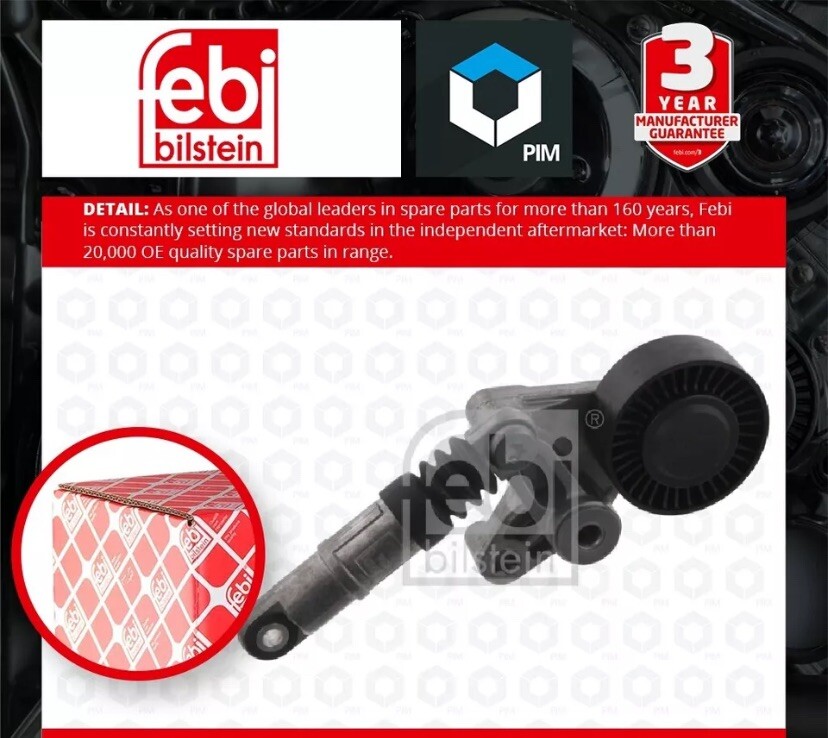 Tensor de correa auxiliar 33153 Febi Drive acanalado en V 059103011AR 059103011BL 059103011BQ