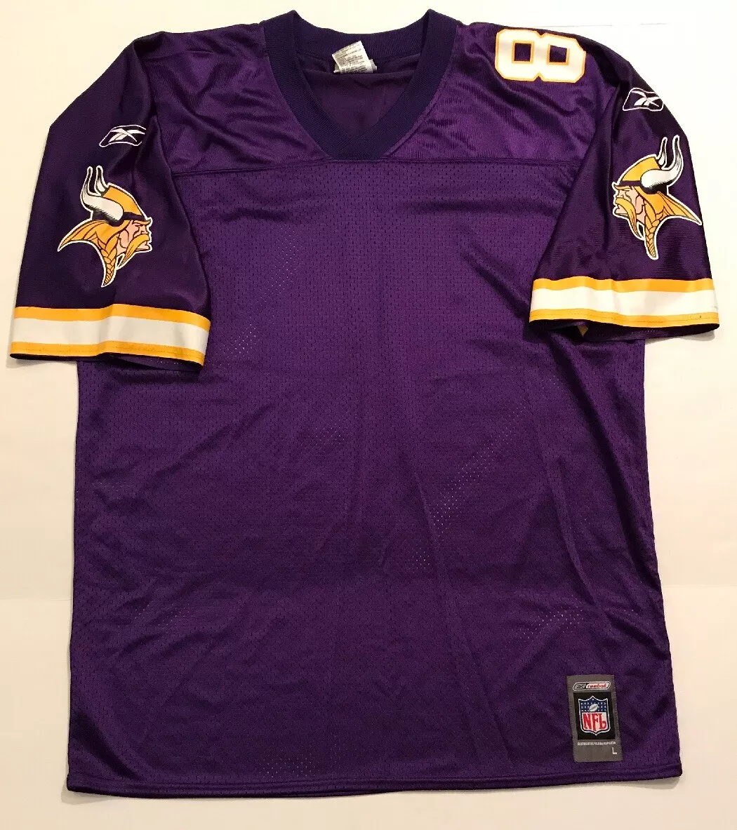 VTG RANDY MOSS MINNESOTA VIKINGS JERSEY MENS LARGE REEBOK BLANK RARE