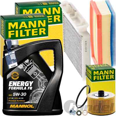 MANN INSPEKTIONSPAKET+5L MANNOL 5W-30 MOTORÖL passend für DACIA DUSTER 1.2 TCe