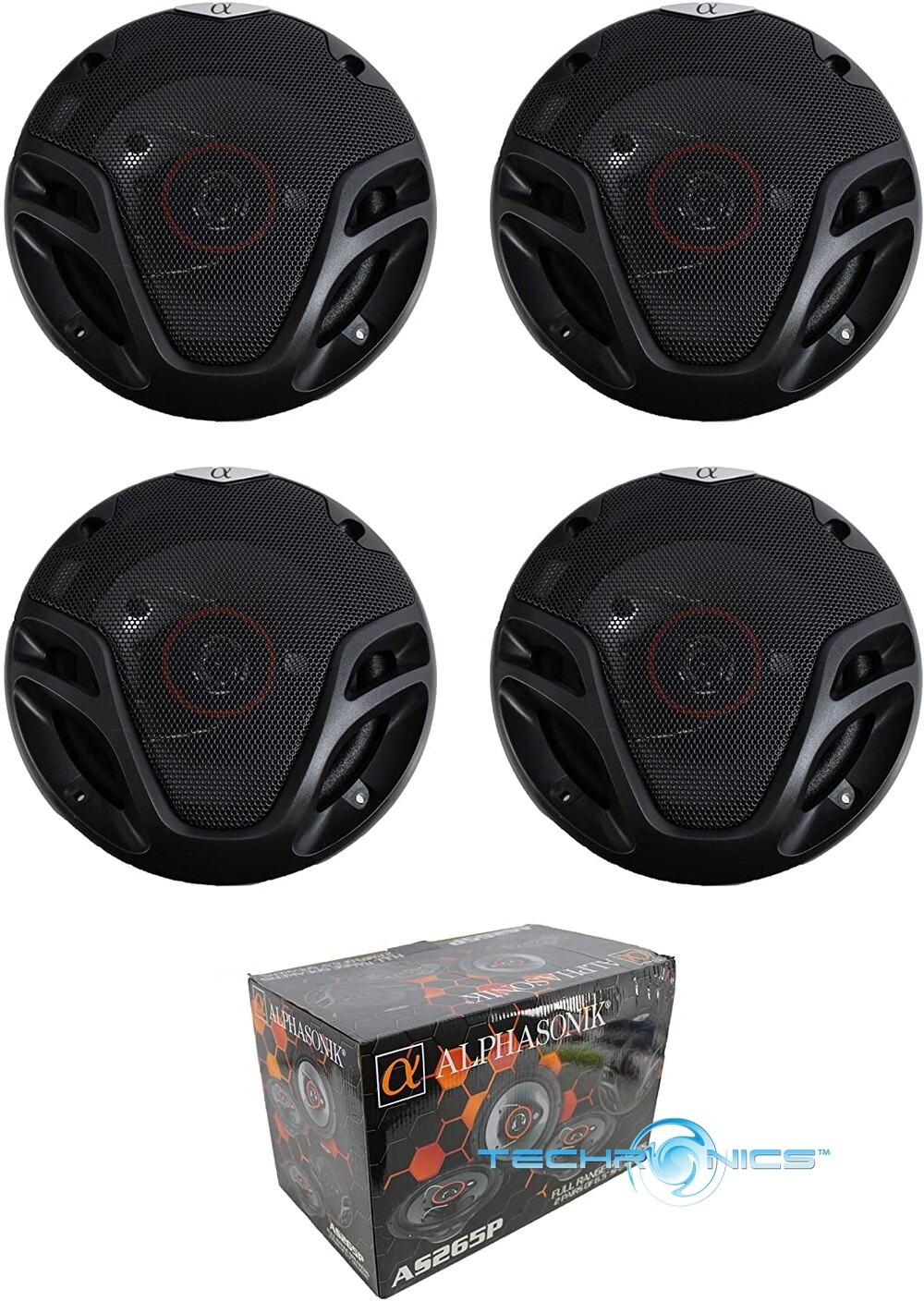 3-ПОЛОСНАЯ АКУСТИЧЕСКАЯ СИСТЕМА ПОЛНОГО СПЕКТРА ALPHASONIK 65 CAR AUDIO AS265P 10190₽