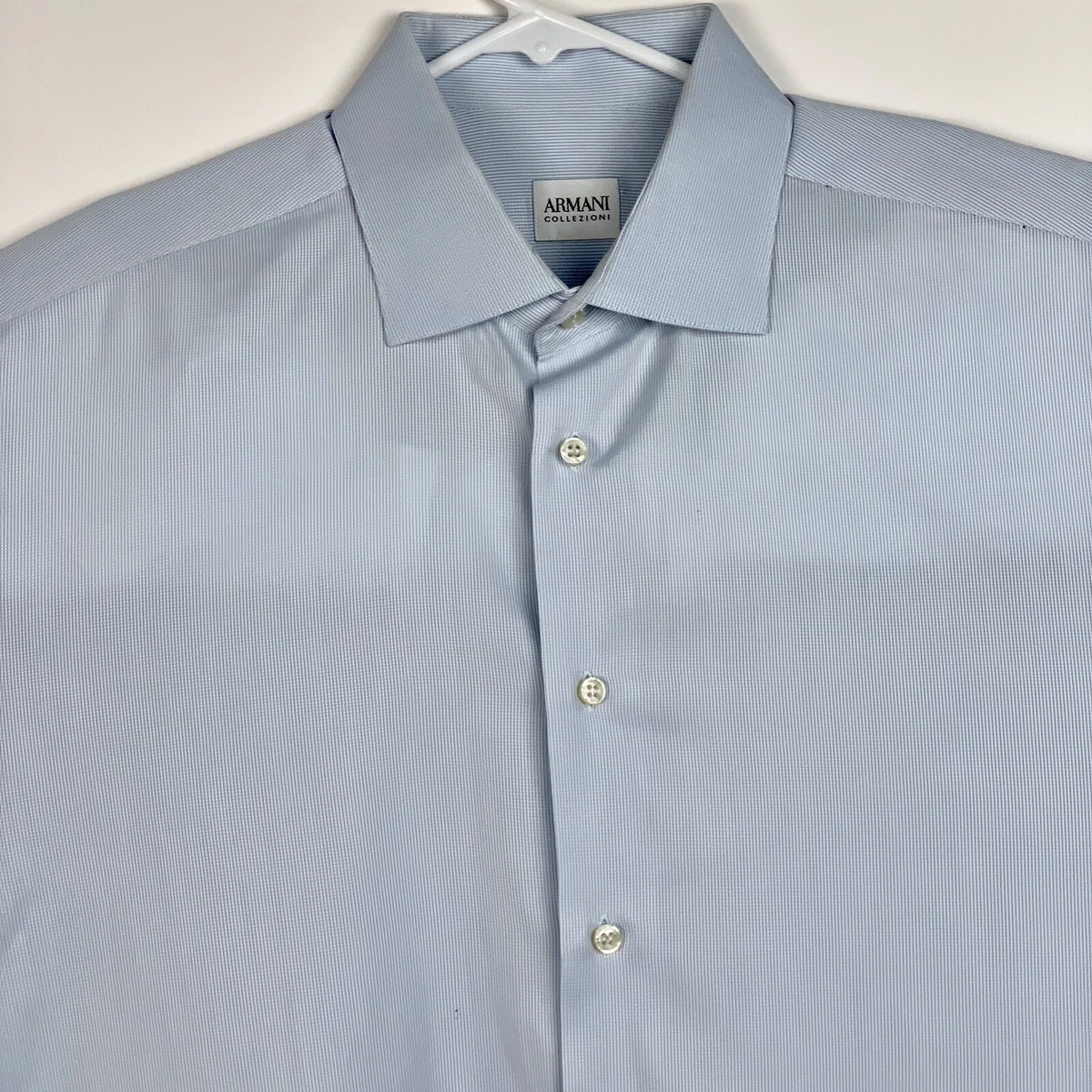 450 Armani Collezioni L Italia Etiqueta de Dise ador Abatible Pu o Franc s Camisa de Vestir